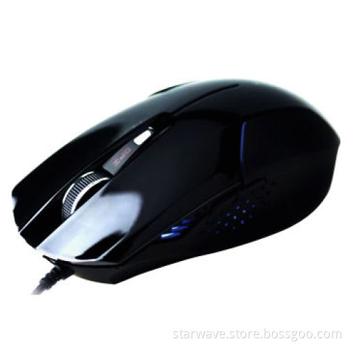 Hot-selling Large 6D Wired Optical Game Mouses with 1,200/1,600dpi Resolution